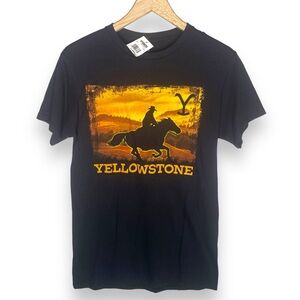 Yellowstone Dutton Ranch Horse Black T-shirt Small